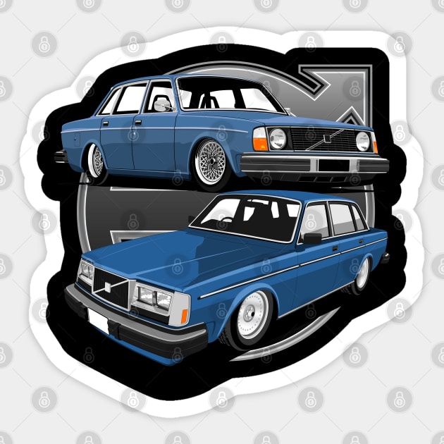 Volvo Sticker by small alley co